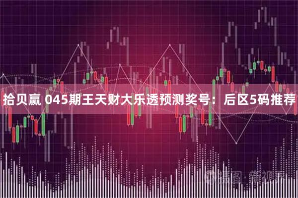 拾贝赢 045期王天财大乐透预测奖号：后区5码推荐